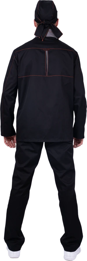 Костюм ГУРМАН , черный-серый Кос 080