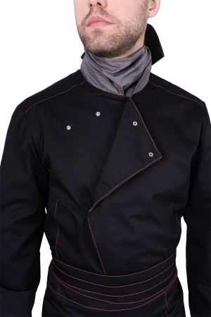 Костюм ГУРМАН , черный-серый Кос 080