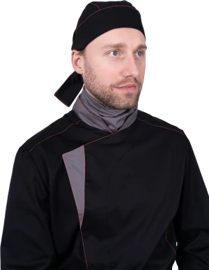 Костюм ГУРМАН , черный-серый Кос 080