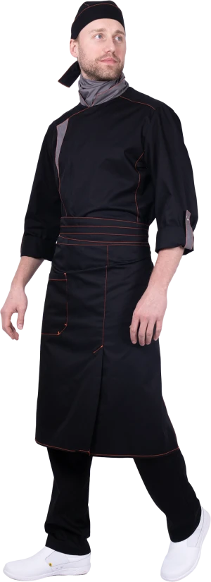 Костюм ГУРМАН , черный-серый Кос 080