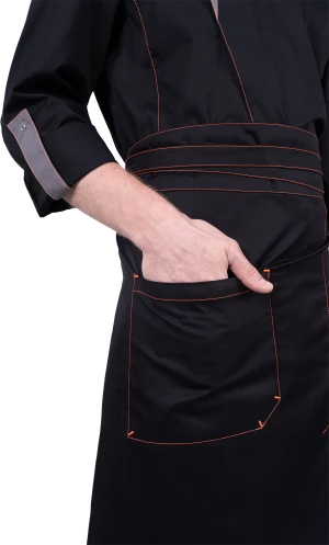 Костюм ГУРМАН , черный-серый Кос 080