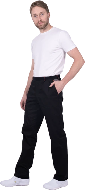 Костюм ГУРМАН , черный-серый Кос 080