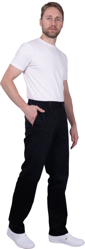 Костюм ГУРМАН , черный-серый Кос 080