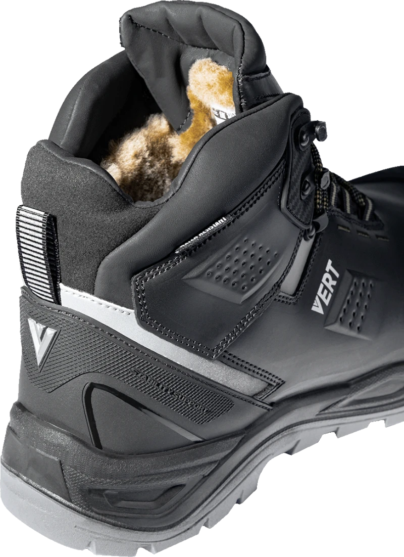 Ботинки VERT (VERT 3002) с КП и КС нат.мех, кожаные ПУ/ТПУ