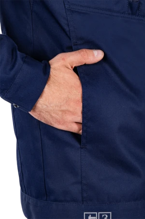 Костюм мужской ДЮРАБЛ от механических воздействий и ОПЗ (куртка, брюки), синий Кос 834