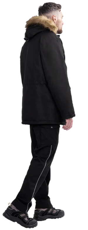 Куртка мужская ФОРПОСТ зимняя для защиты от пониженных температур механических воздействий и ОПЗ, черная Кур 209