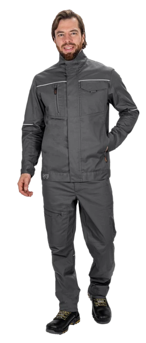 Костюм мужской ДЮРАБЛ от механических воздействий и ОПЗ (куртка, брюки), серый
