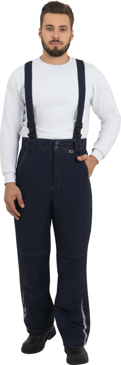 Брюки мужские ХАЙ-ТЕК от пониженных температур воздуха и ветра, механических воздействий и ОПЗ, синий Брю 603