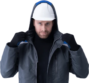 Куртка ШТУРМАН, демисезонная, серый-василёк Кур 416