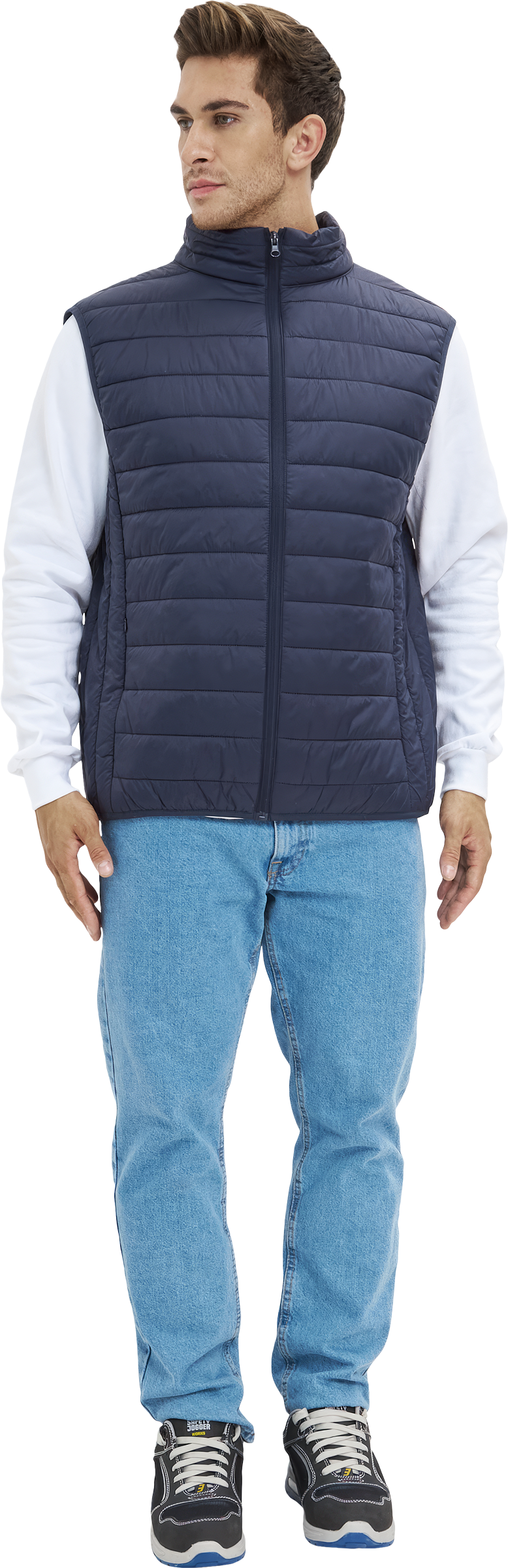 Жилет ДЕМИ стеганый, т/синий Жил 002