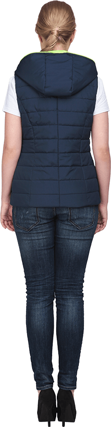 Жилет женский ФЬЮЖЕН утепленный, темно-синий Жил 644