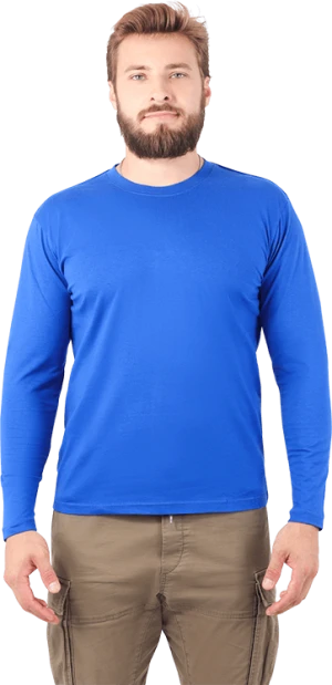 Футболка длинный рукав василек 160 г/м2 Бел 053.03