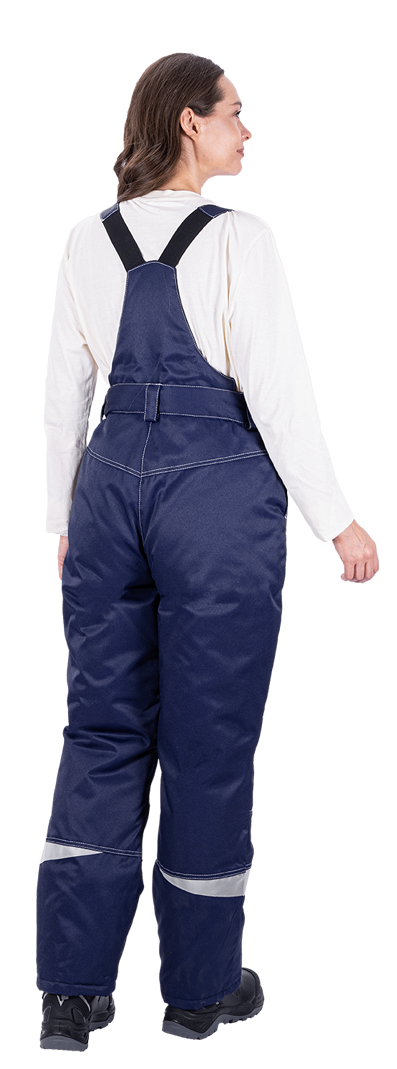 Костюм женский КМ-10 ЛЮКС от пониженных температур воздуха и ветра, механических воздействий и ОПЗ (куртка, брюки), синий/василек