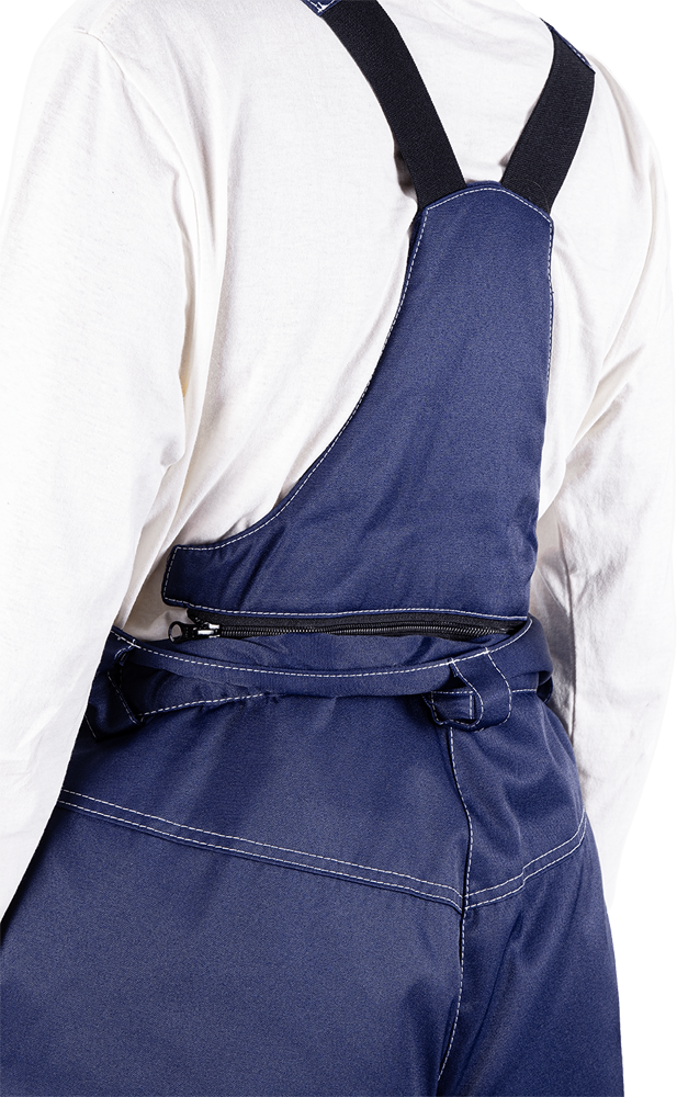 Костюм женский КМ-10 ЛЮКС от пониженных температур воздуха и ветра, механических воздействий и ОПЗ (куртка, брюки), синий/василек