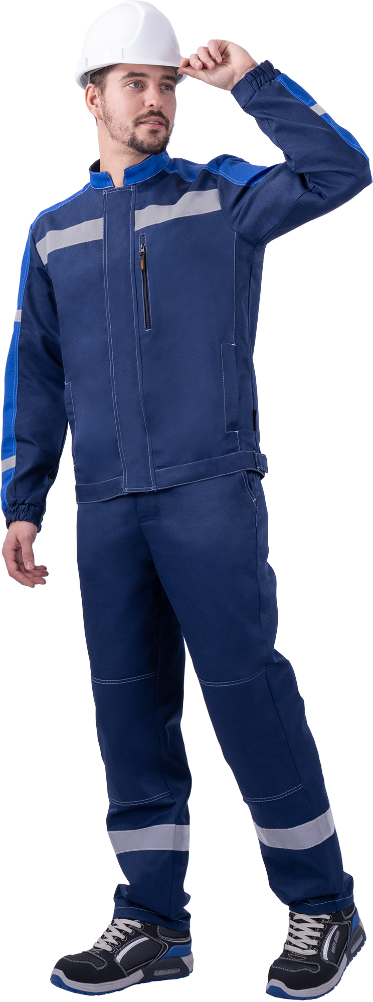 Костюм РОУД летний, синий-василек (Куртка+полукомбинезон) Кос 453