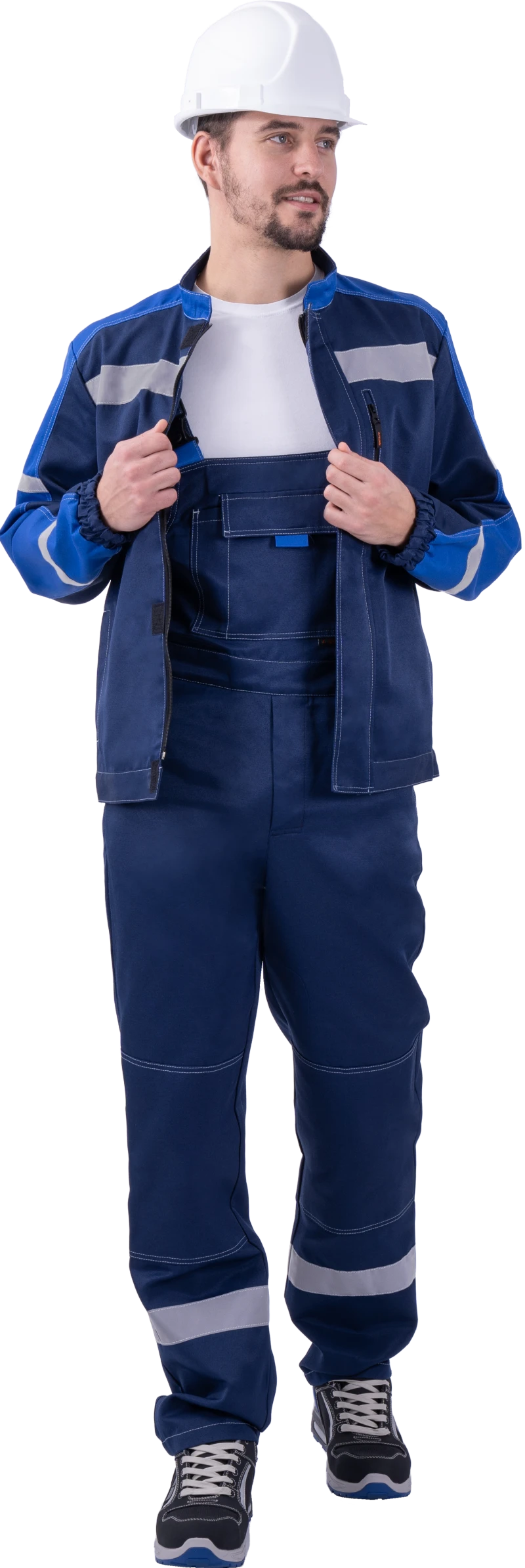 Костюм РОУД летний, синий-василек (Куртка+полукомбинезон) Кос 453