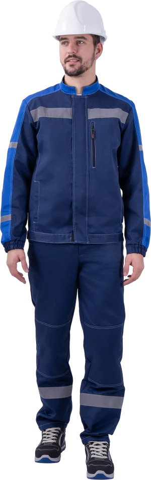 Костюм РОУД летний, синий-василек (Куртка+полукомбинезон) Кос 453