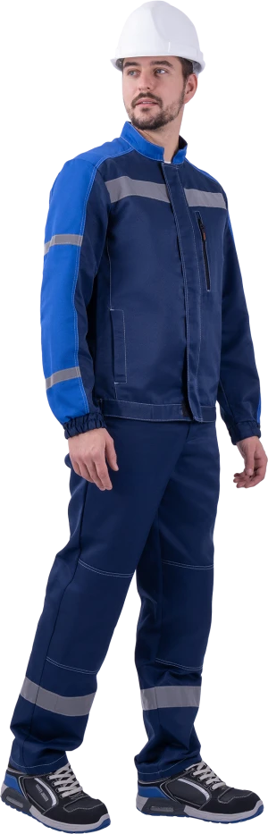 Костюм РОУД летний, синий-василек (Куртка+полукомбинезон) Кос 453