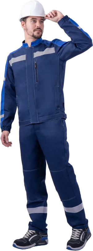 Костюм РОУД летний, синий-василек (Куртка+полукомбинезон) Кос 453