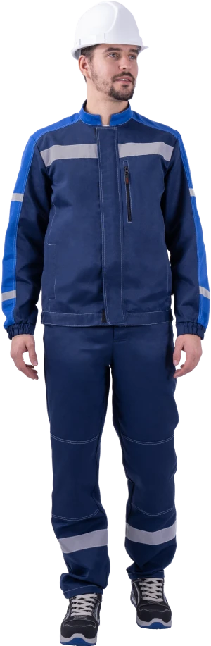 Костюм РОУД летний, синий-василек (Куртка+полукомбинезон) Кос 453