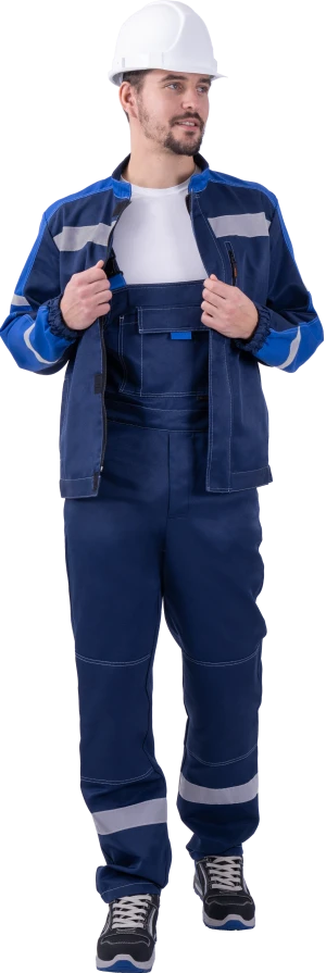 Костюм РОУД летний, синий-василек (Куртка+полукомбинезон) Кос 453