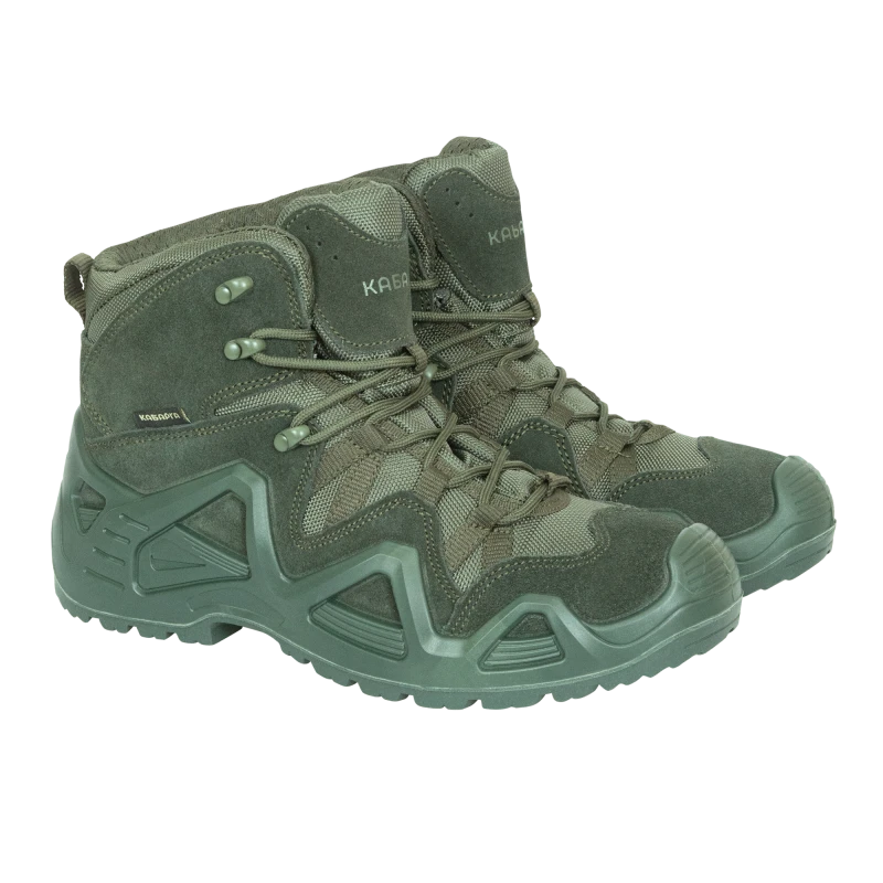 Ботинки КАБАРГА, замша/оксфорд ПУ/нитрил Бот 230