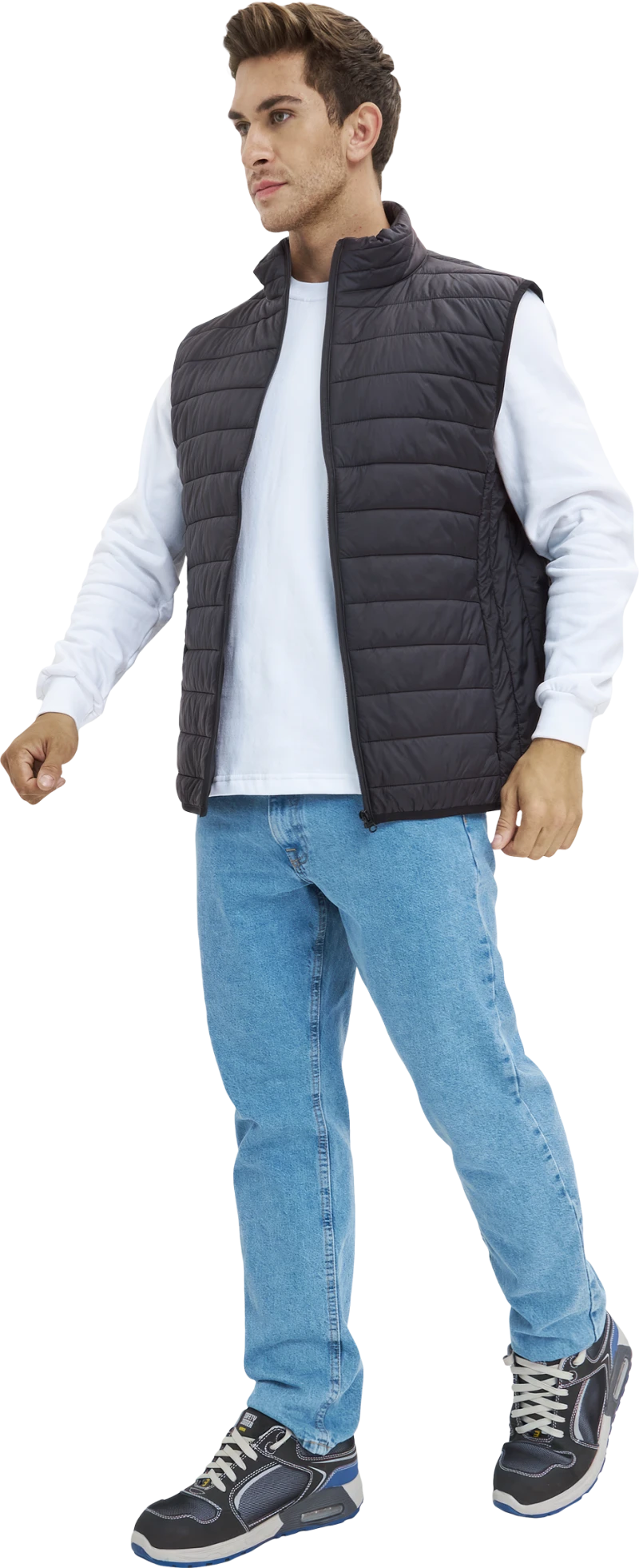 Жилет ДЕМИ стеганый, черный Жил 006