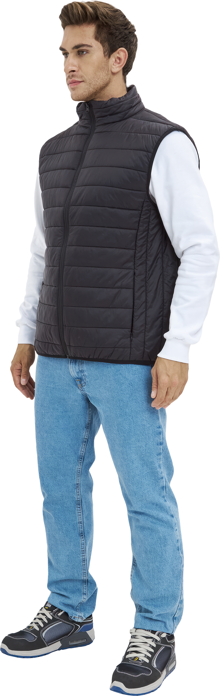 Жилет ДЕМИ стеганый, черный Жил 006