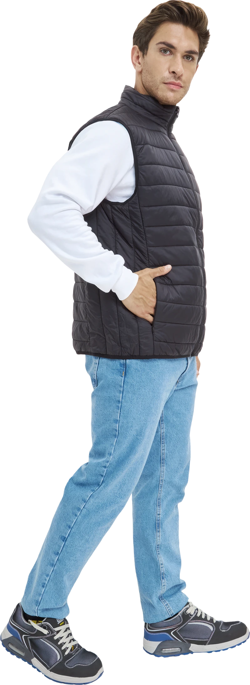 Жилет ДЕМИ стеганый, черный Жил 006