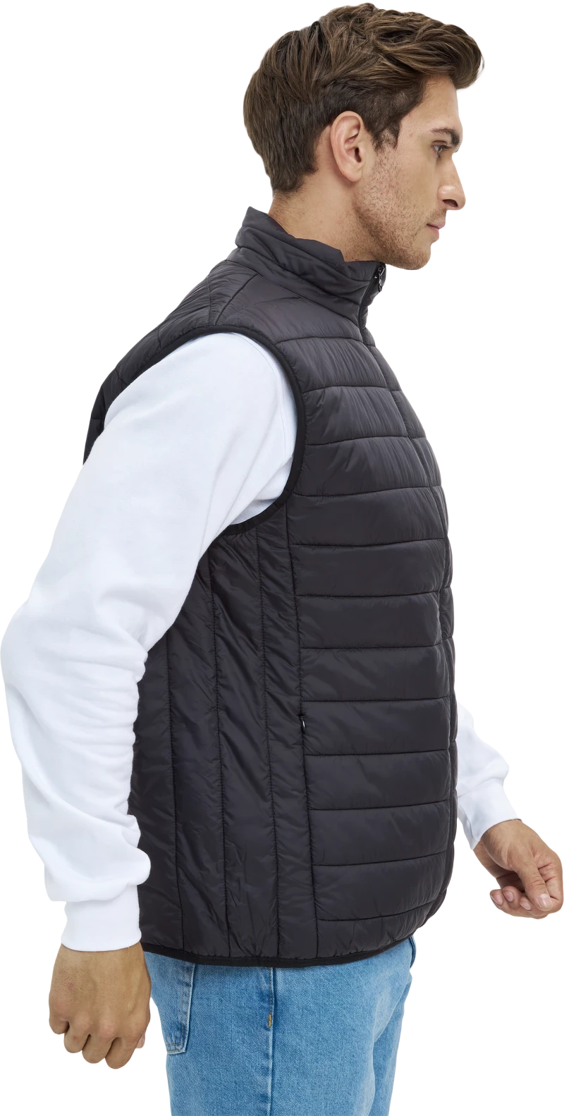 Жилет ДЕМИ стеганый, черный Жил 006