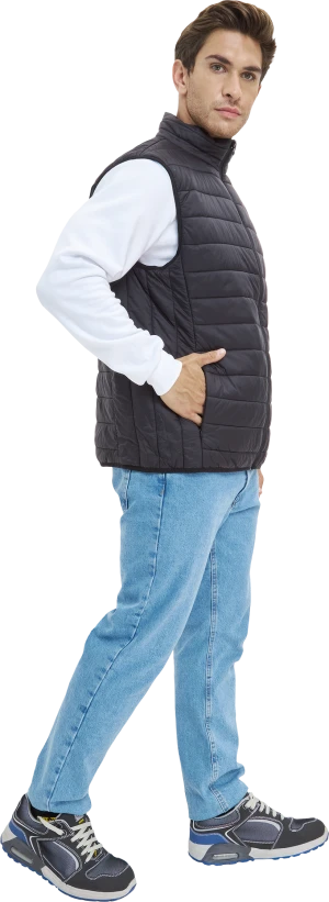 Жилет ДЕМИ стеганый, черный Жил 006
